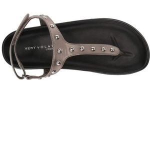 Wow! Pewter Studded Volatile Sandals
